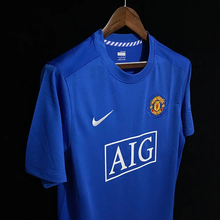 2007-2008 Manchester United Retro Away Shirt - Blue
