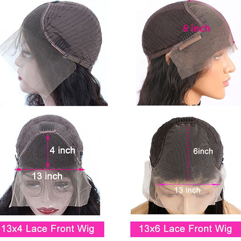 13 by 4 13 by 6 Lace Frontal Loose Wave Virgin Human Hair Wigs