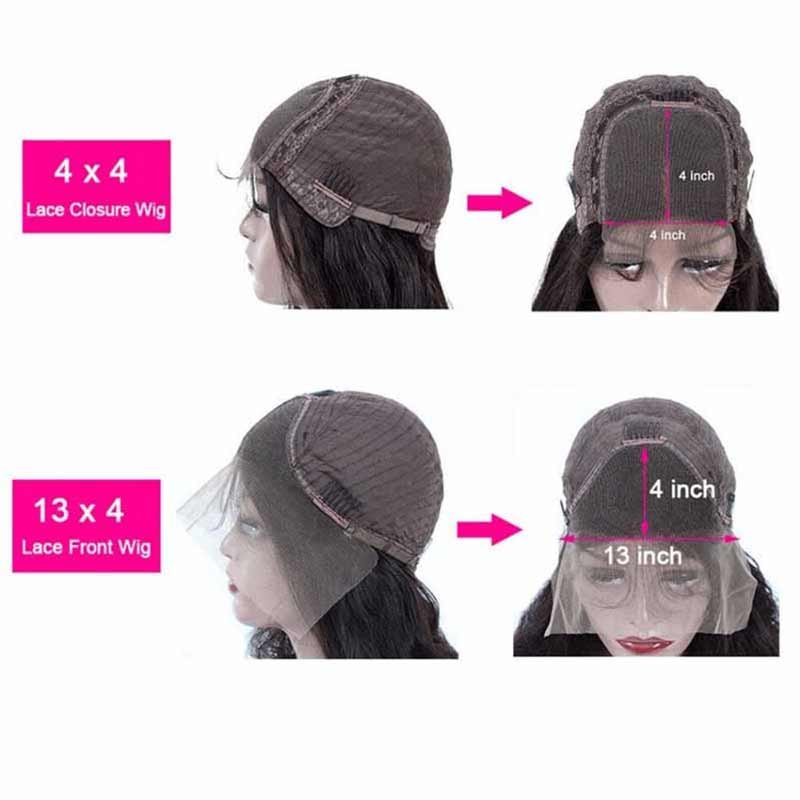 4x4 Kinky Curly Lace Front Wig 13x4 HD Transparent Human Hair Wigs