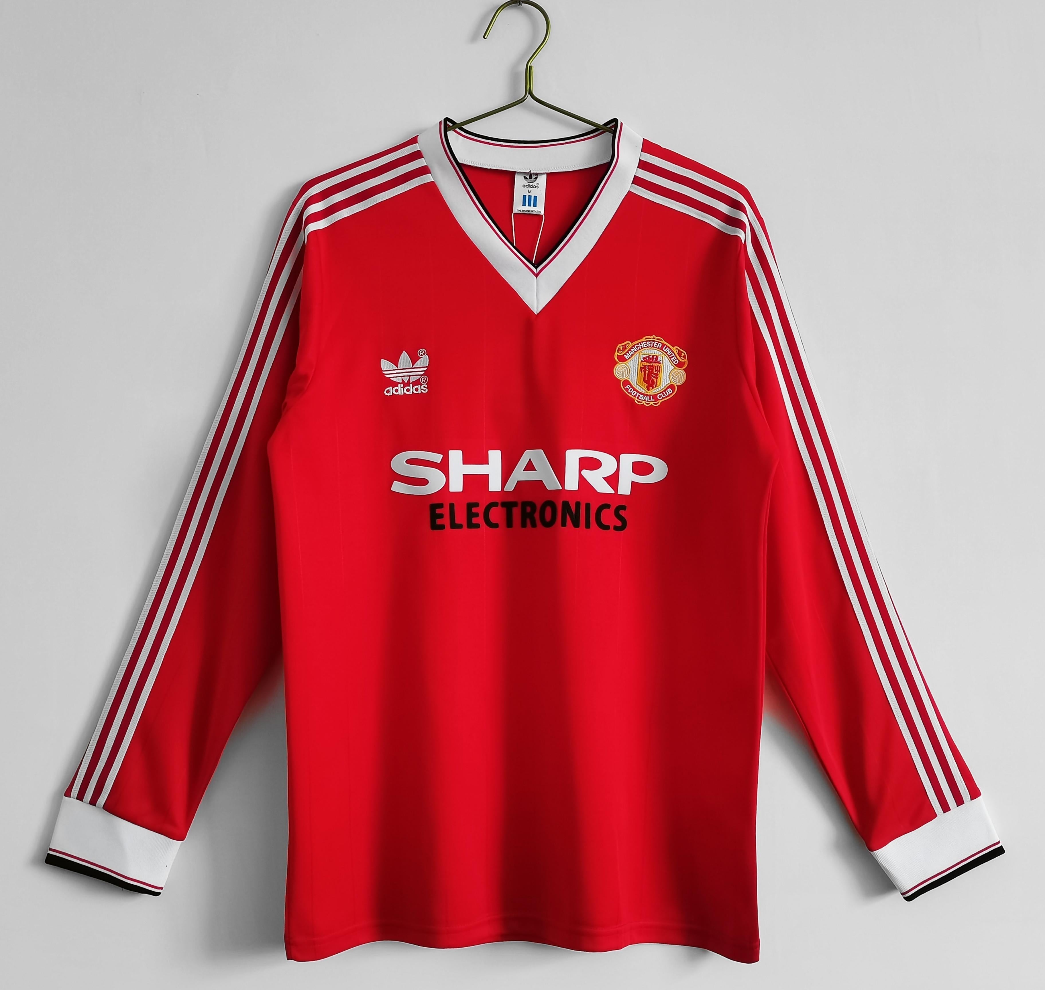 Manchester United 1986/1987 Retro Home Shirt - Long Sleeve