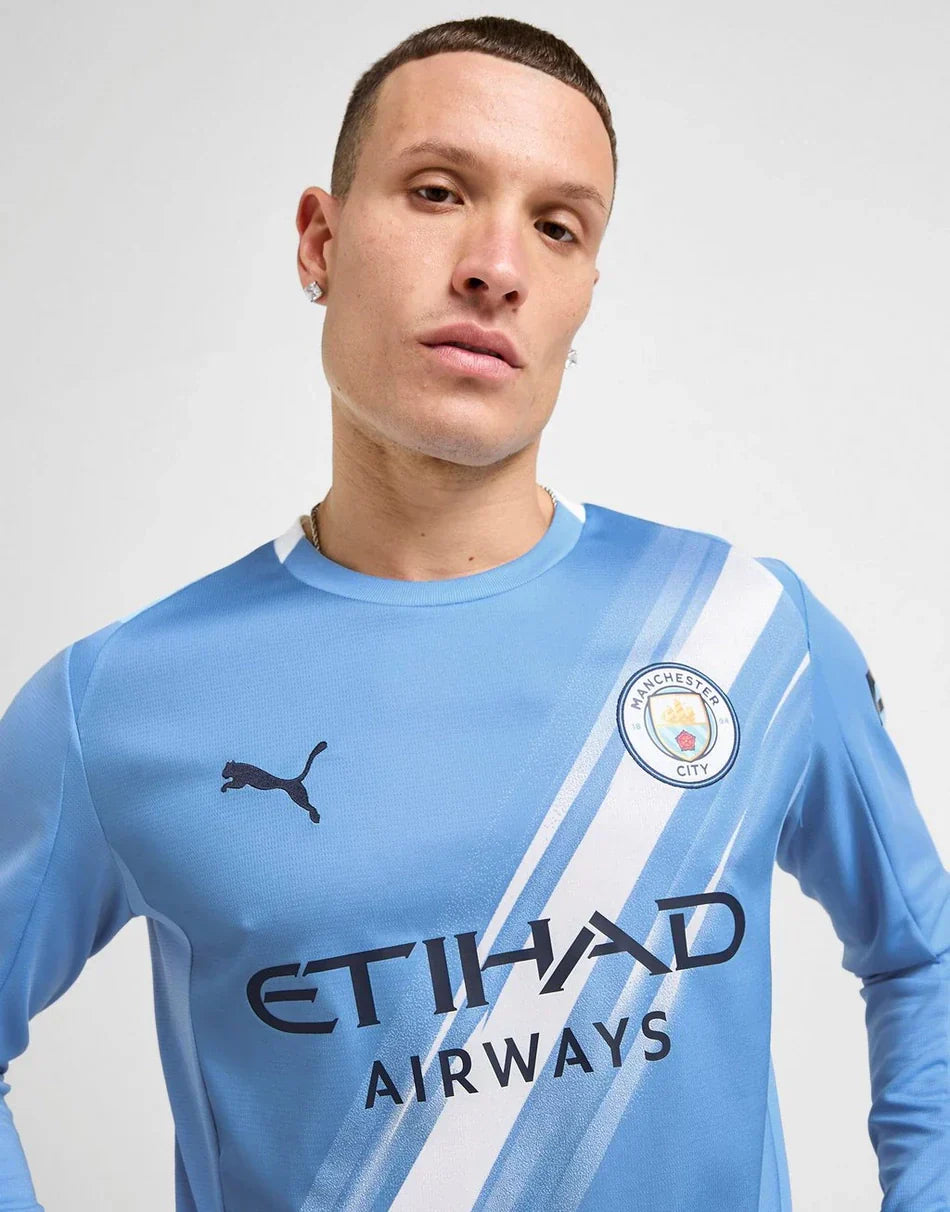 Manchester City 25/26 Home Shirt - Long Sleeve