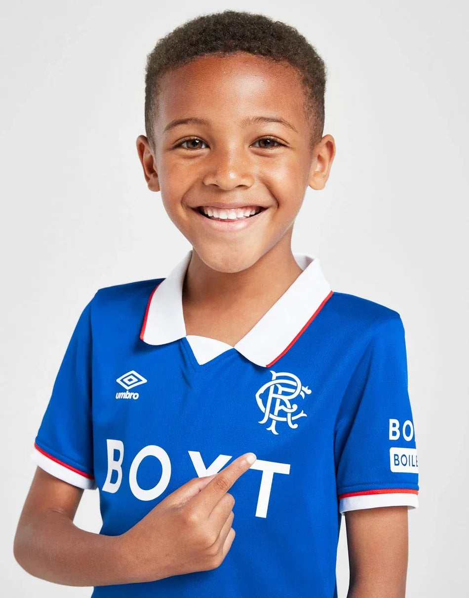 Rangers FC 25-26 Home Kids Kit
