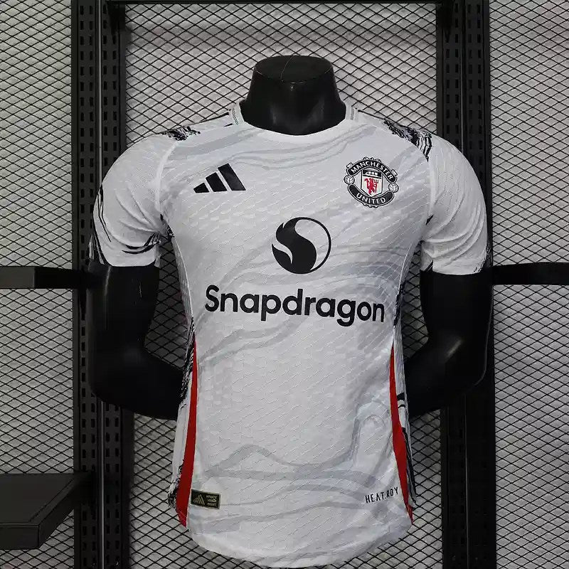 Manchester United White and Black Kit – Player Version