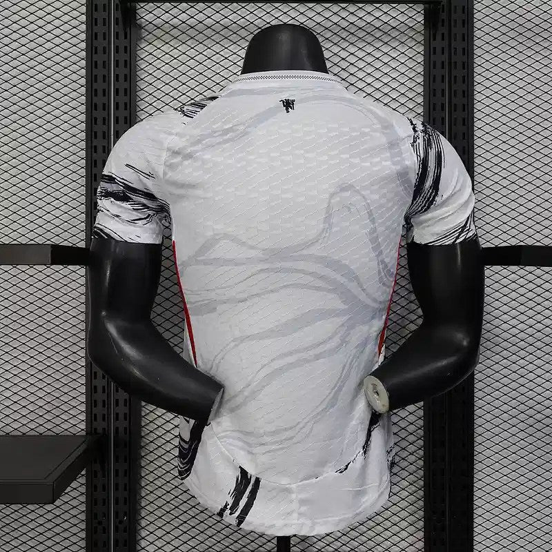 Manchester United White and Black Kit – Player Version