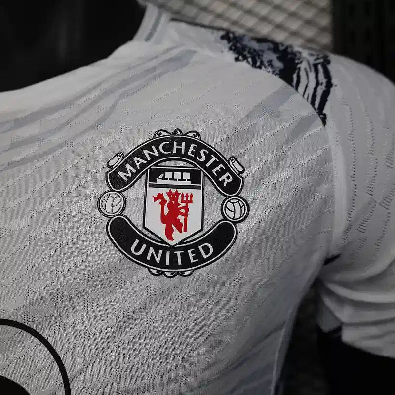 Manchester United White and Black Kit – Player Version