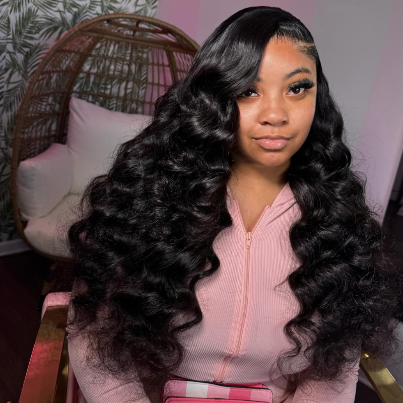 250 Density Pre Cut Pre Plucked Beached Knots Vietnamese Hair 13x4 Lace Front Pre-Everything Wand Curls Human Hair Wig