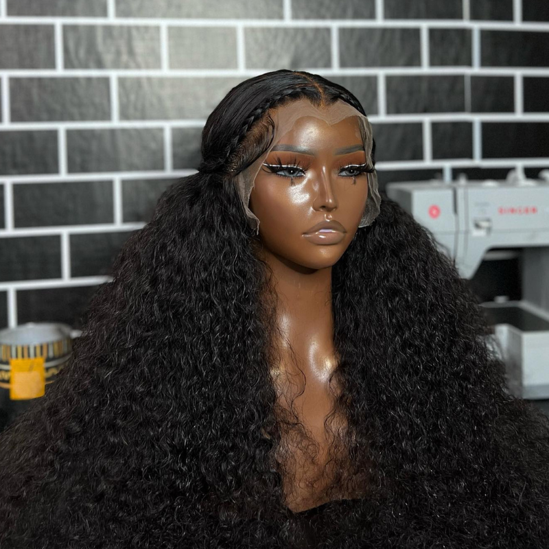 250 Density Water Wave Curly Human Hair Wig 13x4 Lace Frontal Virgin Human Hair Wigs
