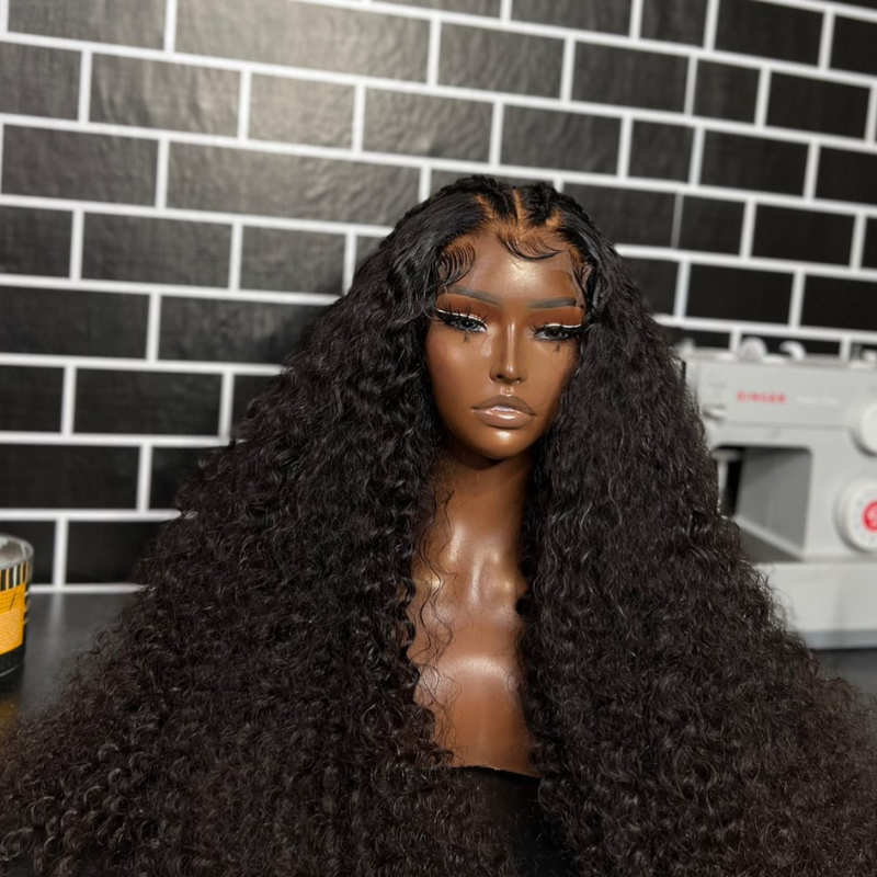 250 Density Water Wave Curly Human Hair Wig 13x4 Lace Frontal Virgin Human Hair Wigs