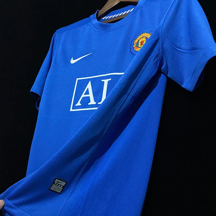 2007-2008 Manchester United Retro Away Shirt - Blue