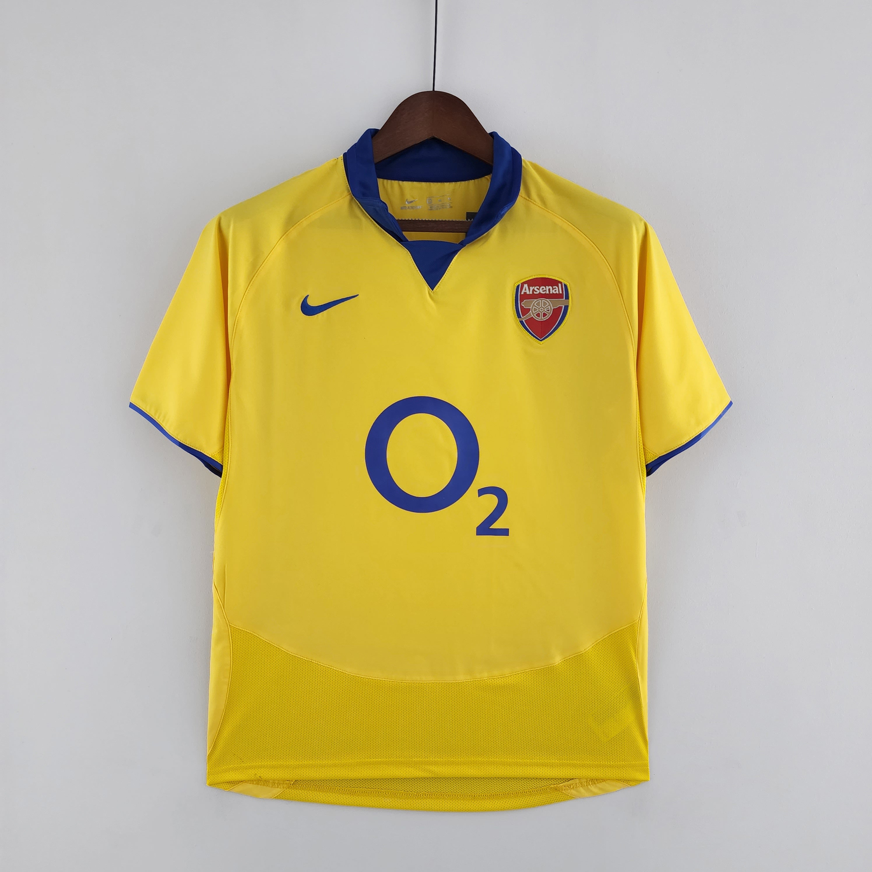 2003/2005 Arsenal Away Yellow Retro Shirt Gunners Henry