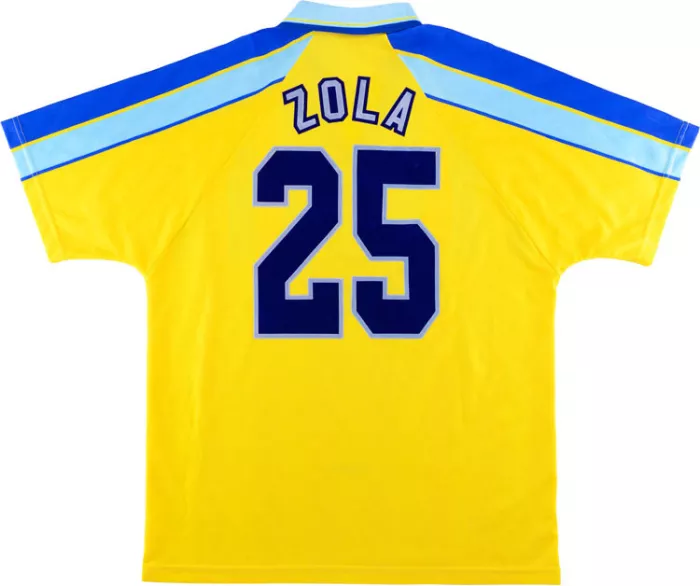 1996/1998 Chelsea Away Yellow Retro Shirt Coors