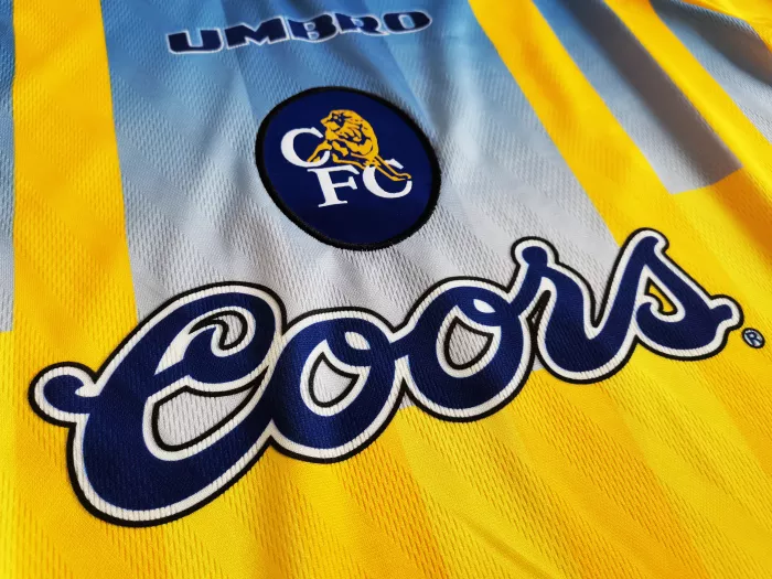 1996/1998 Chelsea Away Yellow Retro Shirt Coors