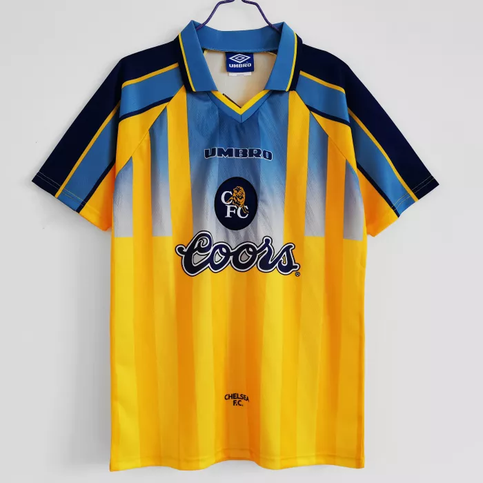 1996/1998 Chelsea Away Yellow Retro Shirt Coors