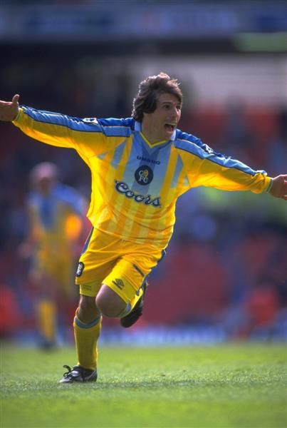 1996/1998 Chelsea Away Yellow Retro Shirt Coors