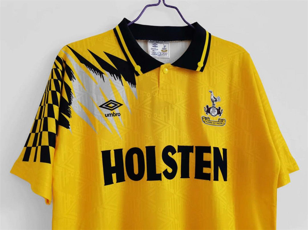 1992/1995 Tottenham Away Yellow Retro Shirt