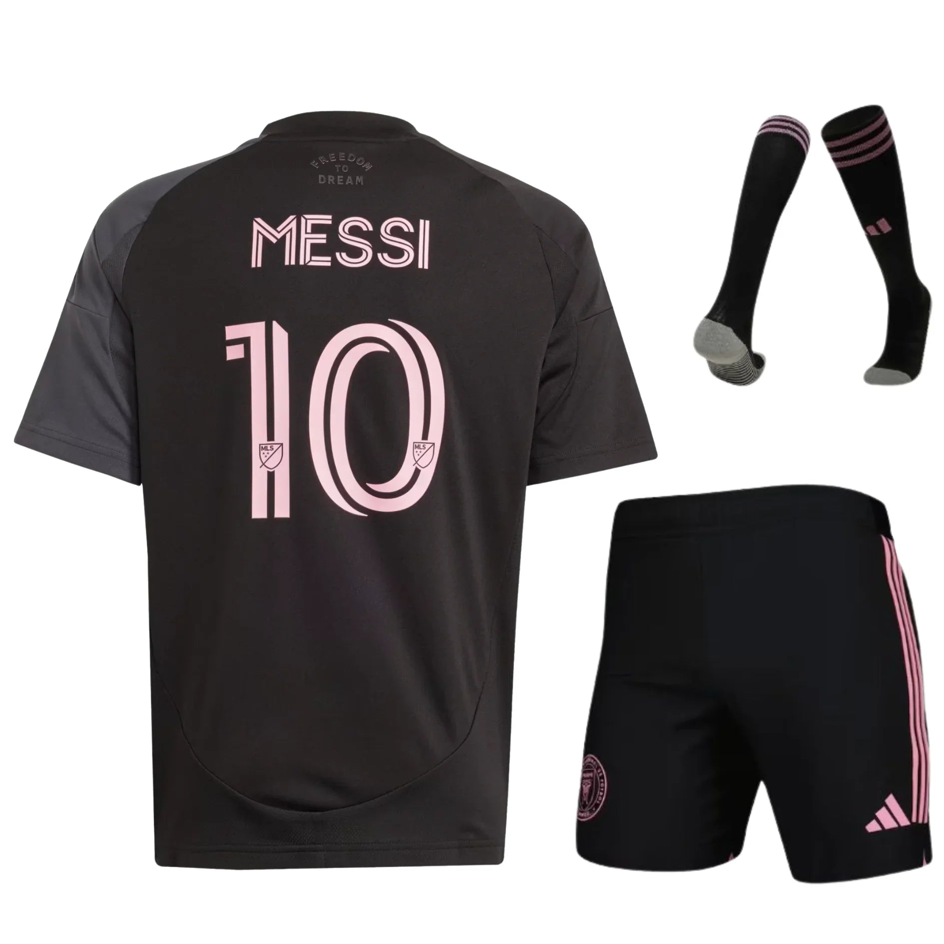 Messi Inter Miami 25-26 Away Kids Kit