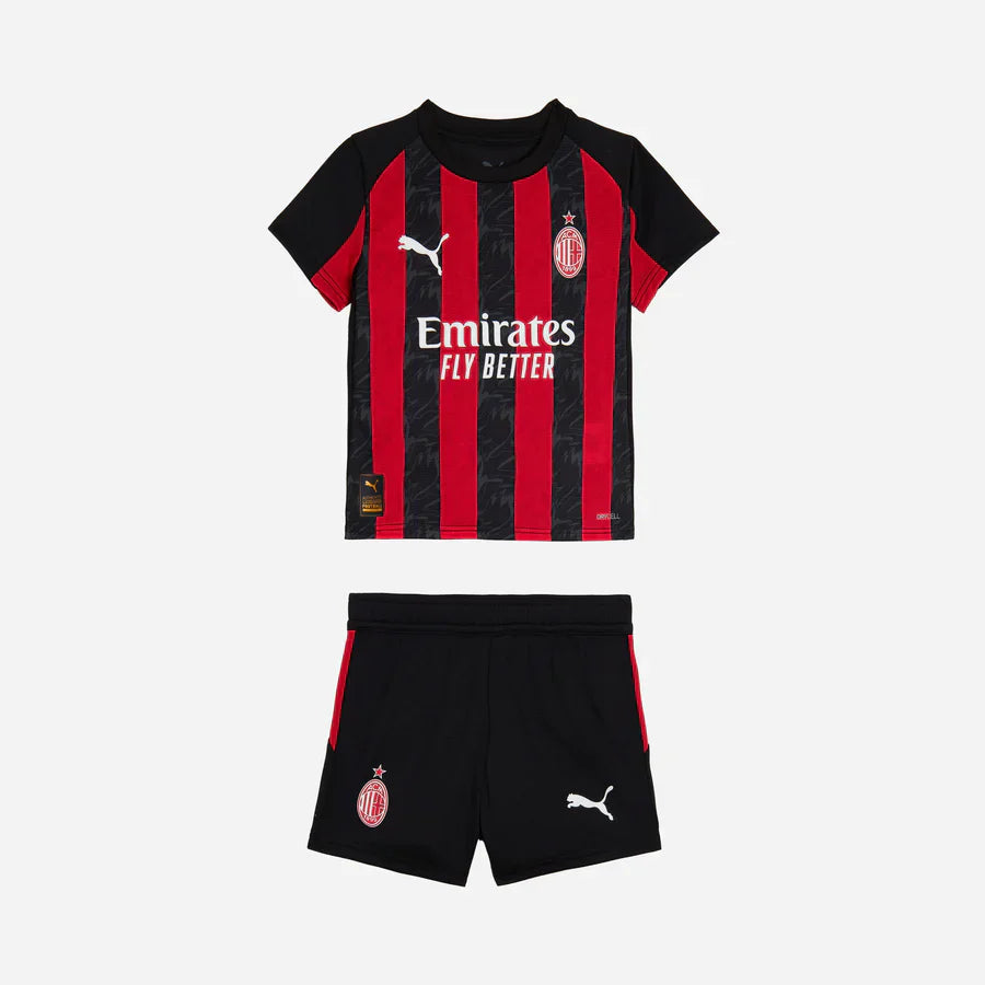 2025/26 AC Milan Kids Football Kit - Home