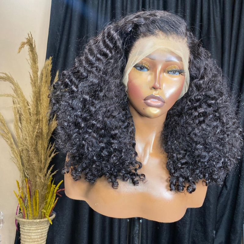 200 Density Deep Wave Bob Wig 13x4 Lace Front Human Hair Wigs