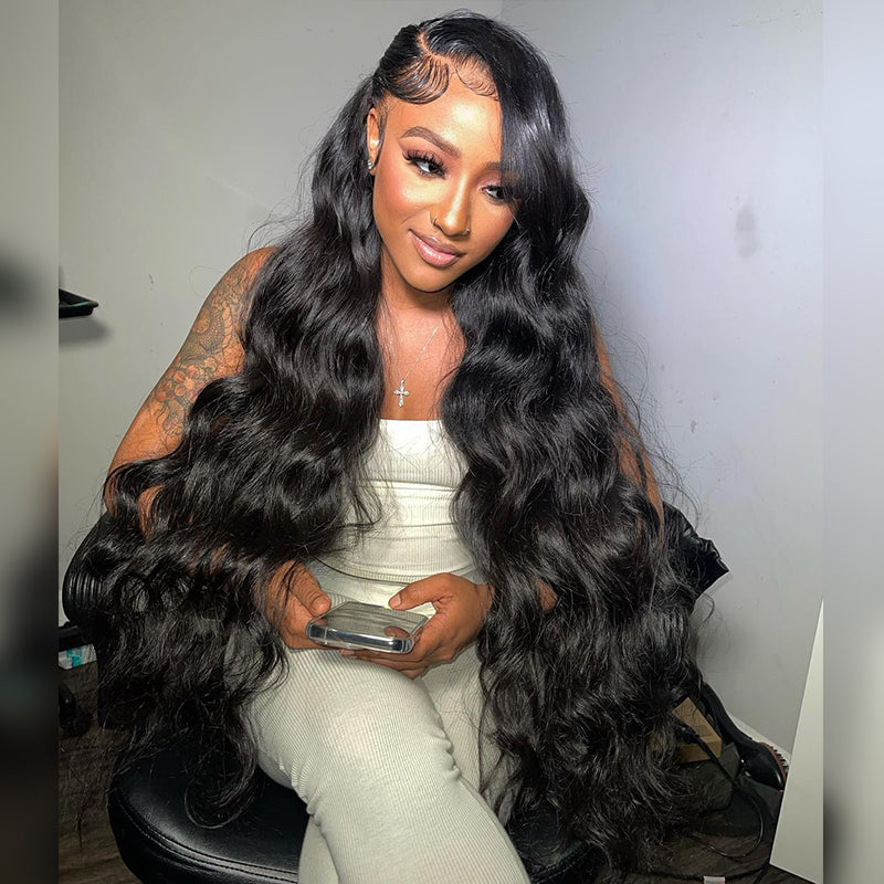 30 32 34 36 38 Inch 200 250 Density 13x4 Lace Front Human Hair Wigs Straight Body Wave Loose Wave Deep Wave Water Wave Hair Wig