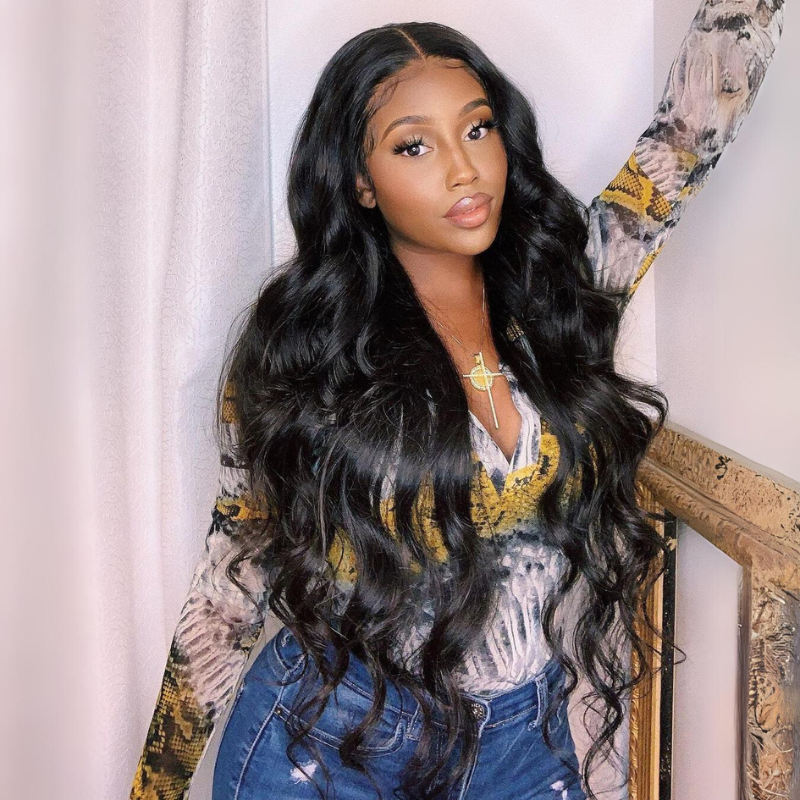 30 inch Buss Down Wig 32 34 36 38 Knee Length Long Human Hair Wigs