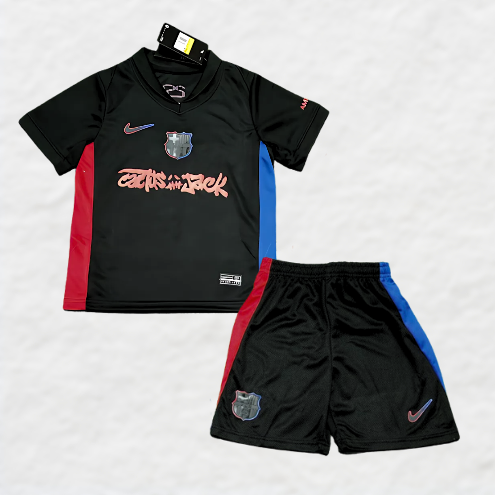 Barcelona x Travis Scoot 24/25 Away Kids Kit - Special Edition