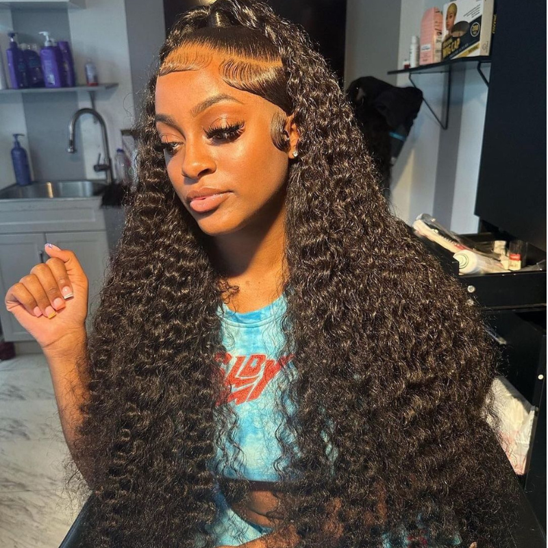 13 by 4 13 by 6 Transparent Lace Front Wig 13 * 4 13 * 6 Kinky Curly Human Hair Wigs