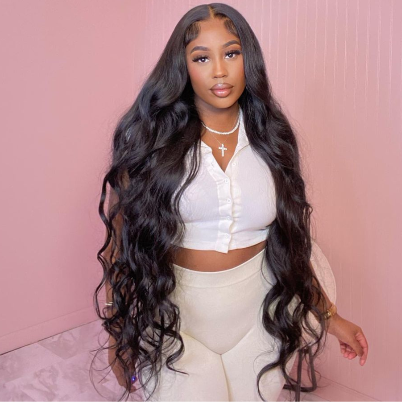 30 inch Buss Down Wig 32 34 36 38 Knee Length Long Human Hair Wigs