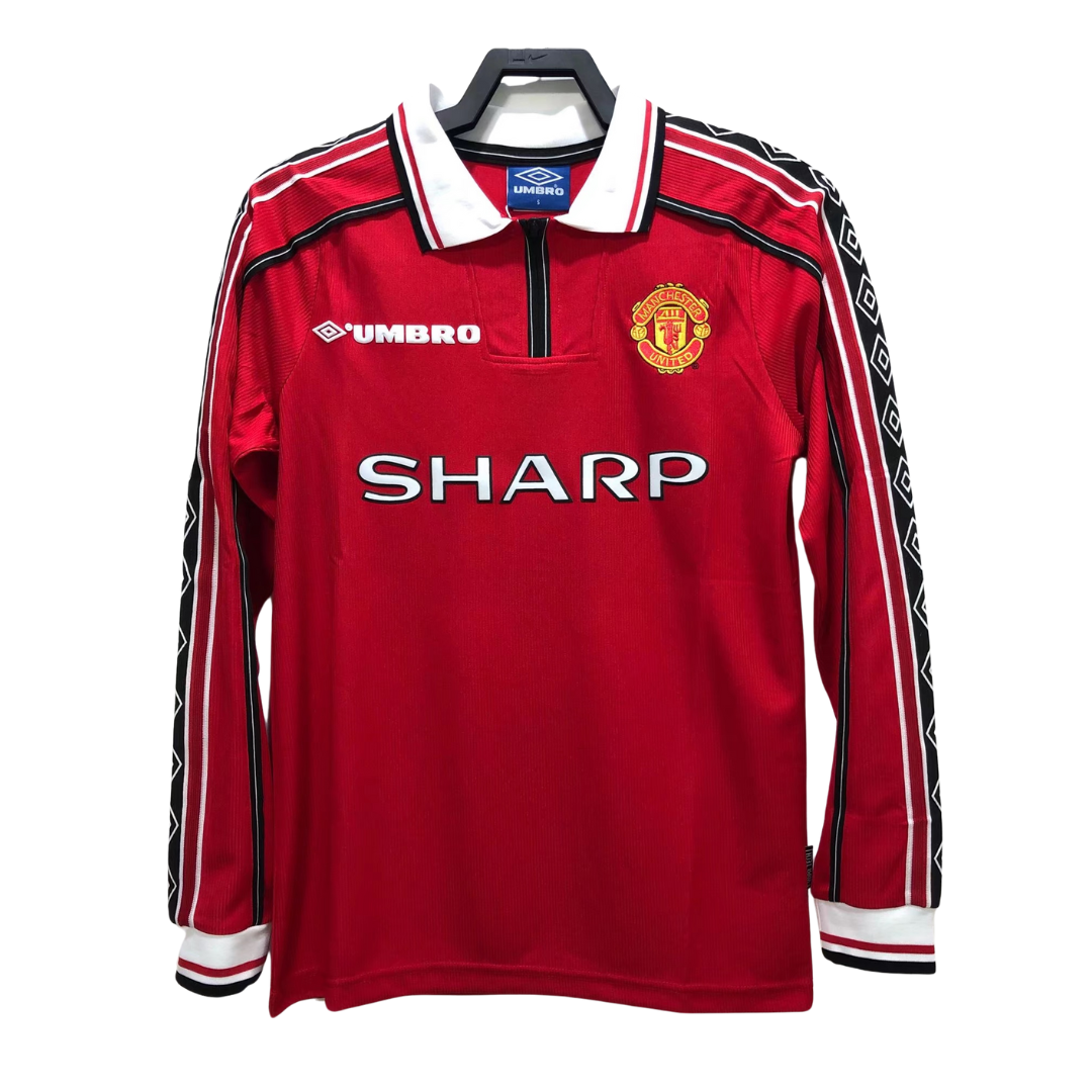 Manchester United 1998/1999 Retro Home Shirt - Long Sleeve