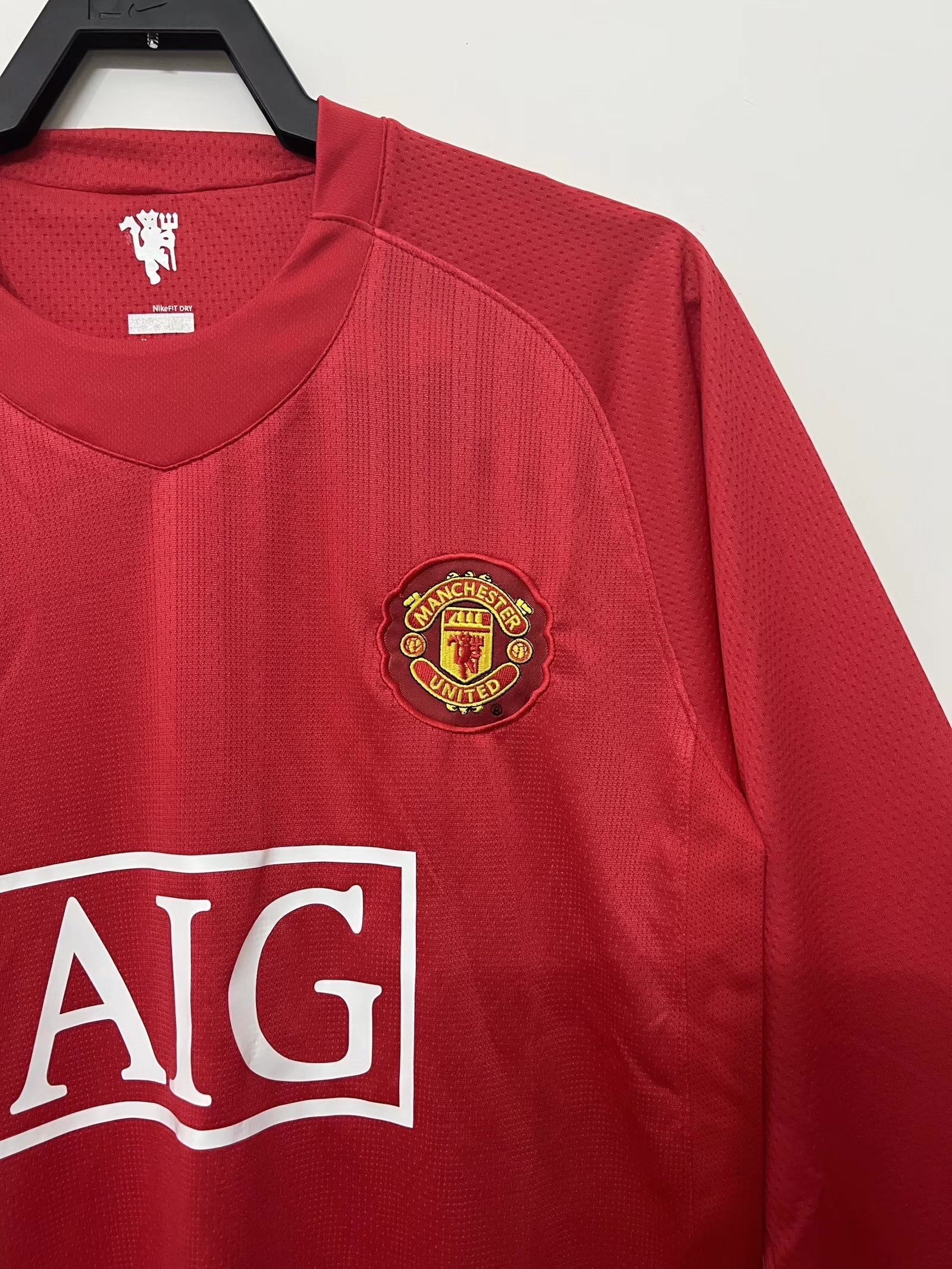 Manchester United 2007/2008 Home Shirt - Long Sleeve