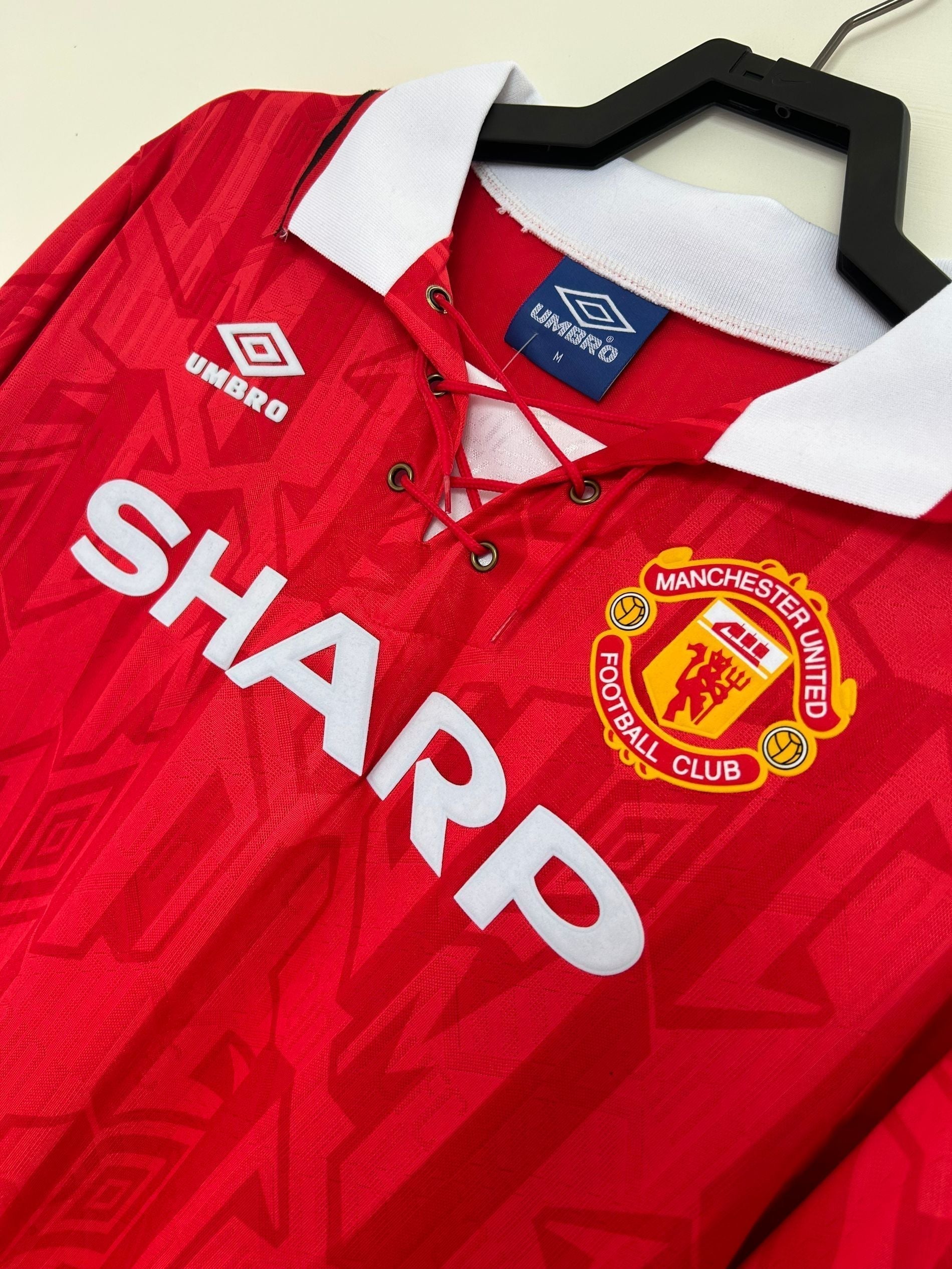 Manchester United 1992/1994 Home Retro Shirt - Long Sleeve