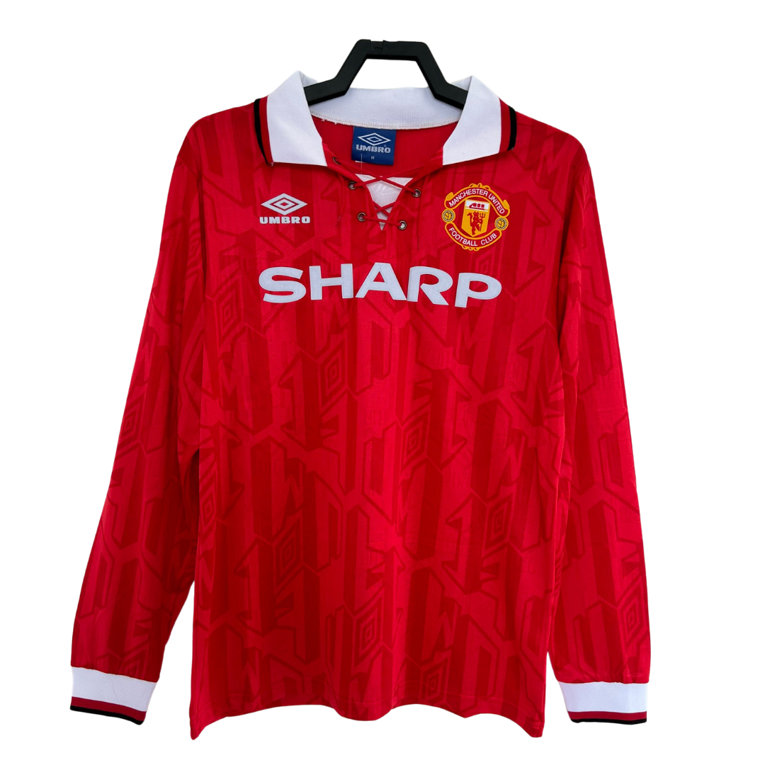 Manchester United 1992/1994 Home Retro Shirt - Long Sleeve