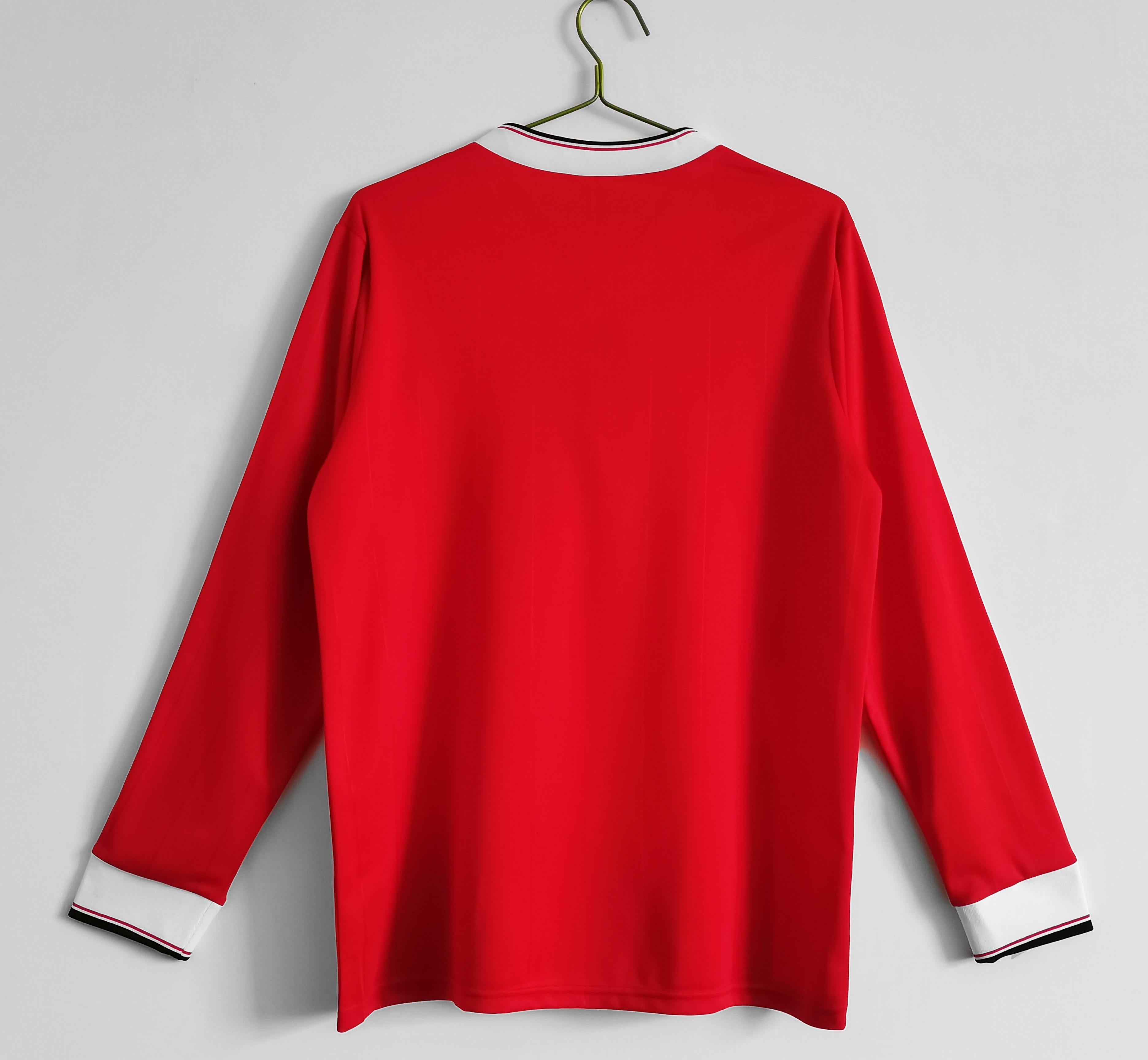 Manchester United 1986/1987 Retro Home Shirt - Long Sleeve