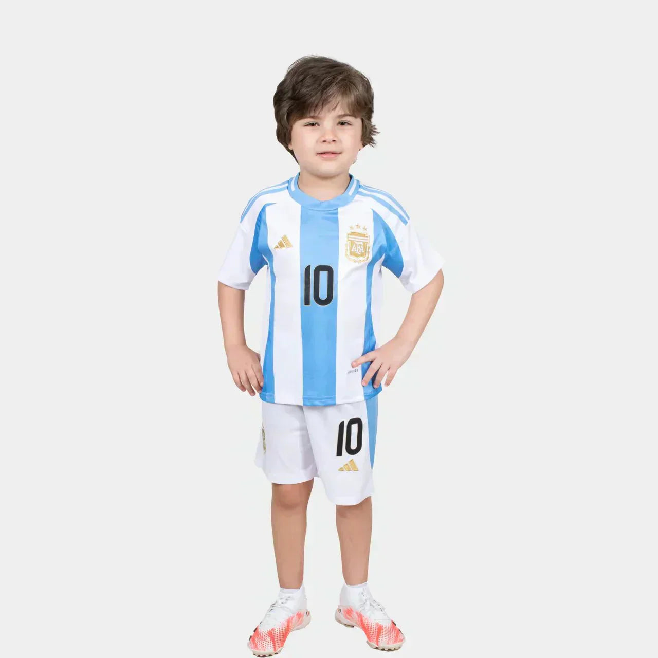Messi 10 Argentina 24/25 Away Kids Kit