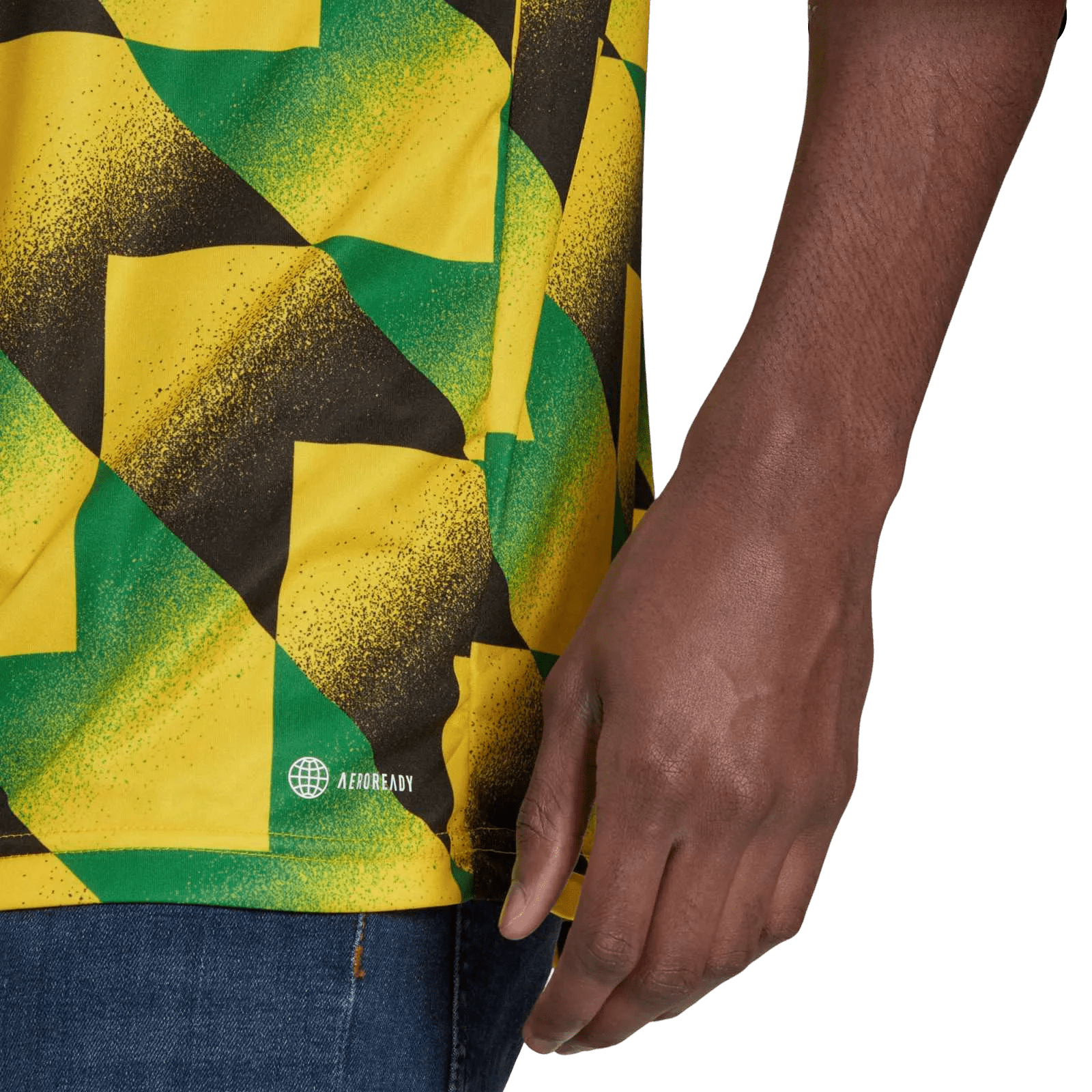 Arsenal 22/23 Jamaica Pre-Match Yellow Green Shirt