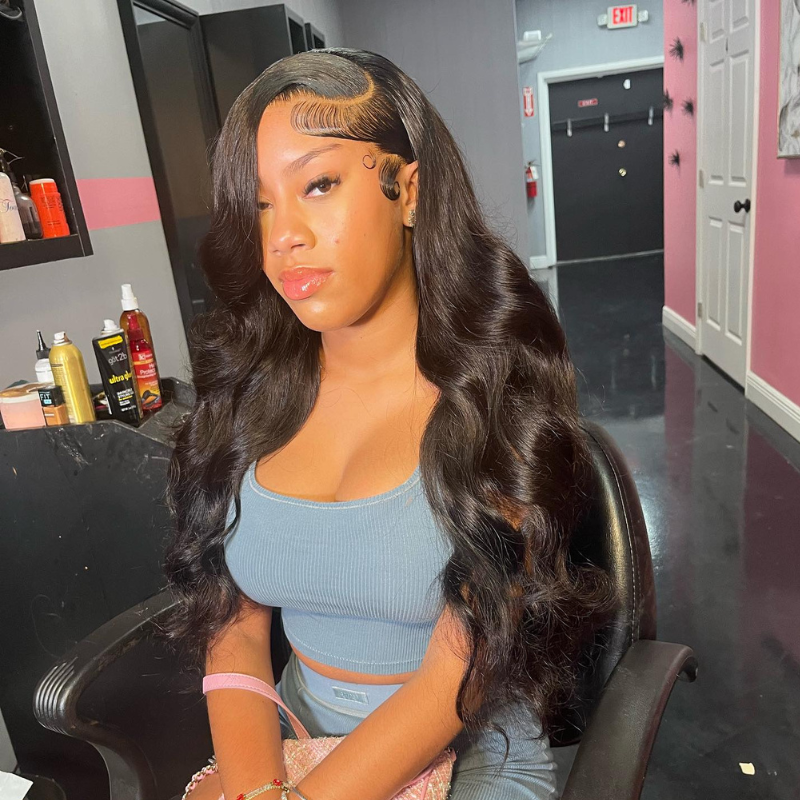 Side C Part Human Hair Wig 250% Density 13x4 HD Lace Frontal Body Wave Hair