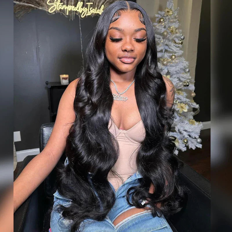 Pre Plucked Bleached Knots Pre Everything 13x4 Lace Front Deep Wave Human Hair Wigs