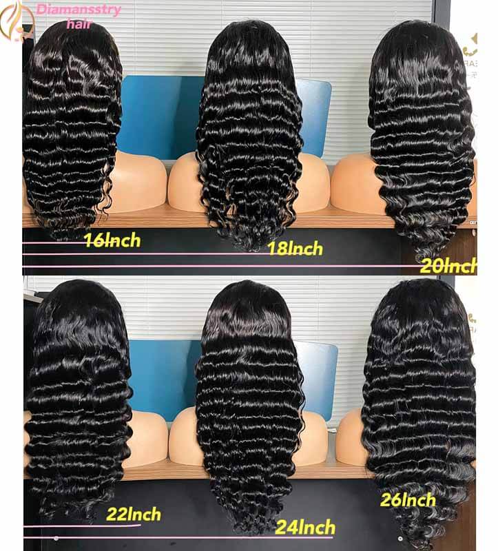 200% 250% Density Loose Wave 13x4 HD Transparent Lace Front Deep Parting High Quality Wigs Pre Plucked with Baby Hair