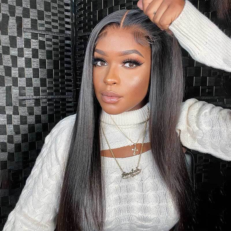 180 Density Pre Everything Wear And Go Glueless Straight Body Wave Deep Wave Wigs For Beginner Friendly