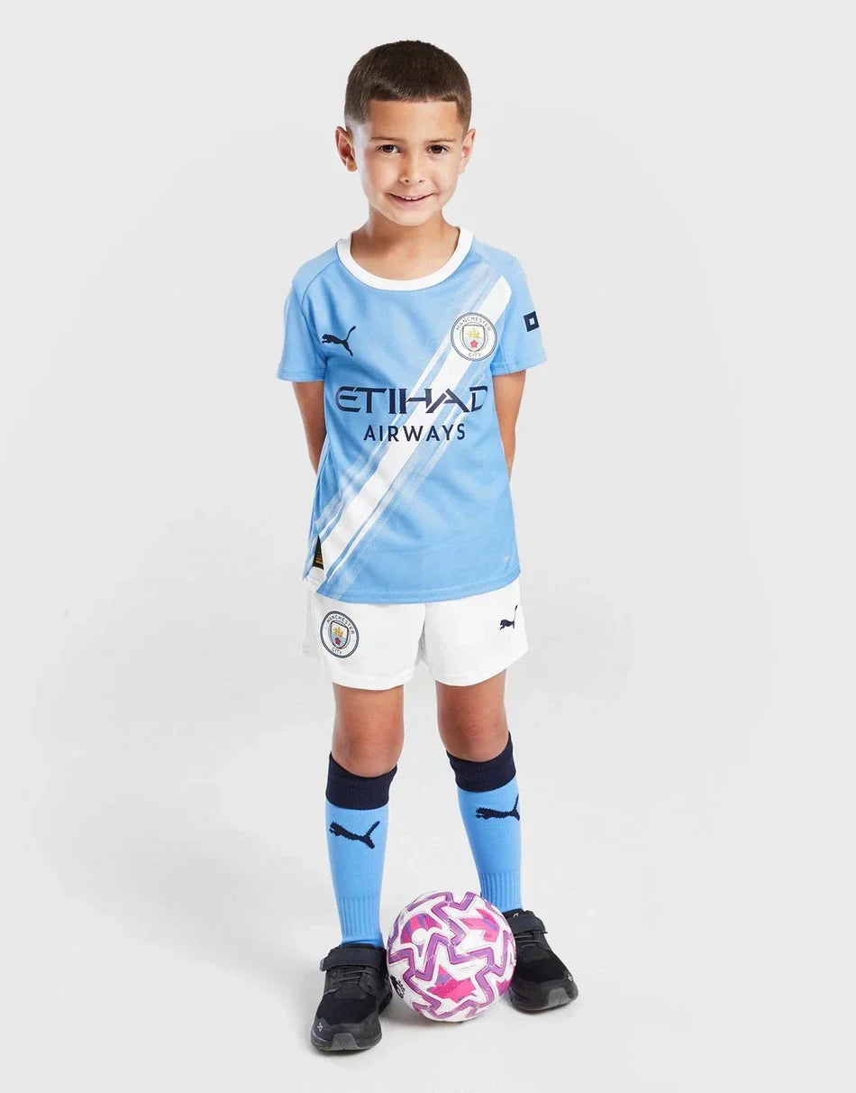 Manchester City 25/26 Home Kids Kit