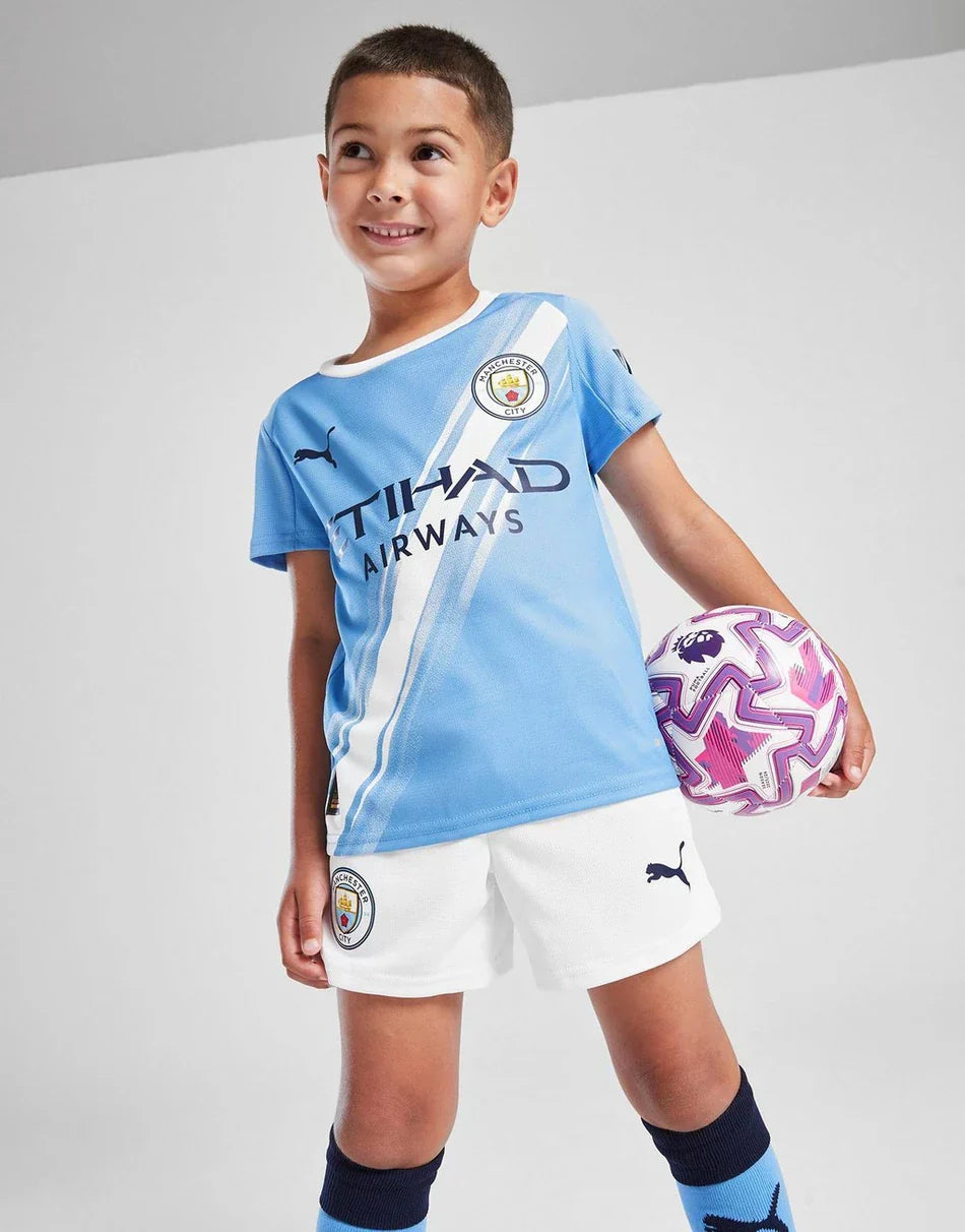 Manchester City 25/26 Home Kids Kit