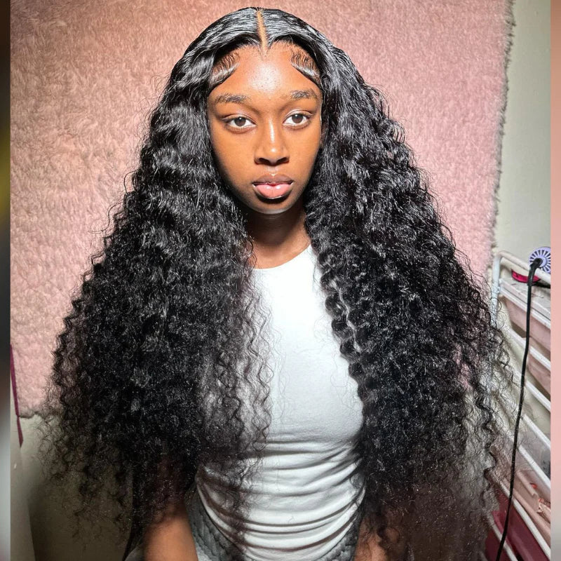 Pre Plucked Pre Bleached Wear Go Glueless Beginner Friendly Wig 250 Density 13X4 Lace Front Curly Hair Pre-Everything Wigs