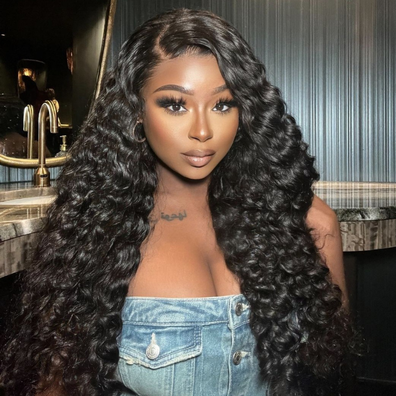 Pre Plucked Pre Bleached Wear Go Glueless Beginner Friendly Wig 250 Density 13X4 Lace Front Curly Hair Pre-Everything Wigs