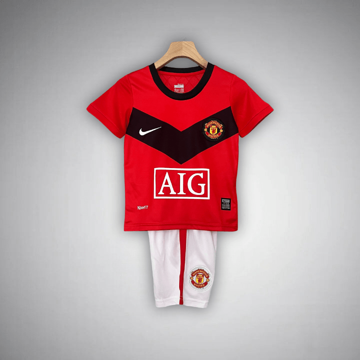 09/10 Manchester United Home Kids Kit