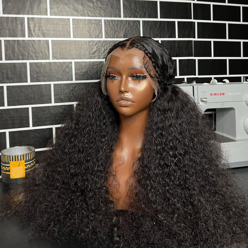 250 Density Water Wave Curly Human Hair Wig 13x4 Lace Frontal Virgin Human Hair Wigs