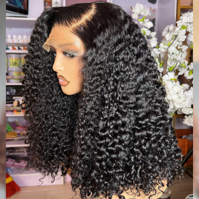 200 Density BOB Wet Wavy Hair 13x4 Lace Front Water Wave Human Hair Wigs