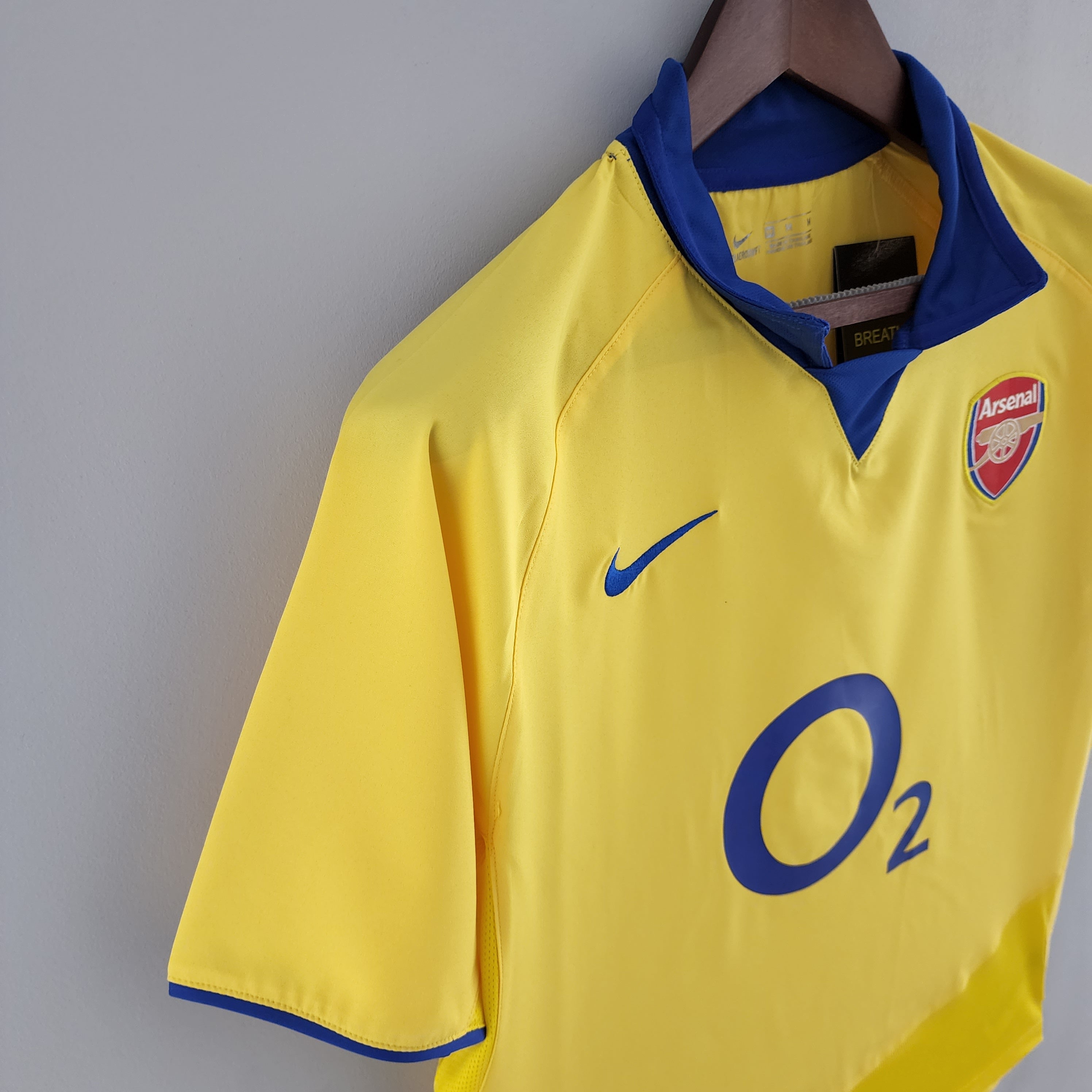 2003/2005 Arsenal Away Yellow Retro Shirt Gunners Henry
