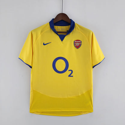 2003/2005 Arsenal Away Yellow Retro Shirt Gunners Henry