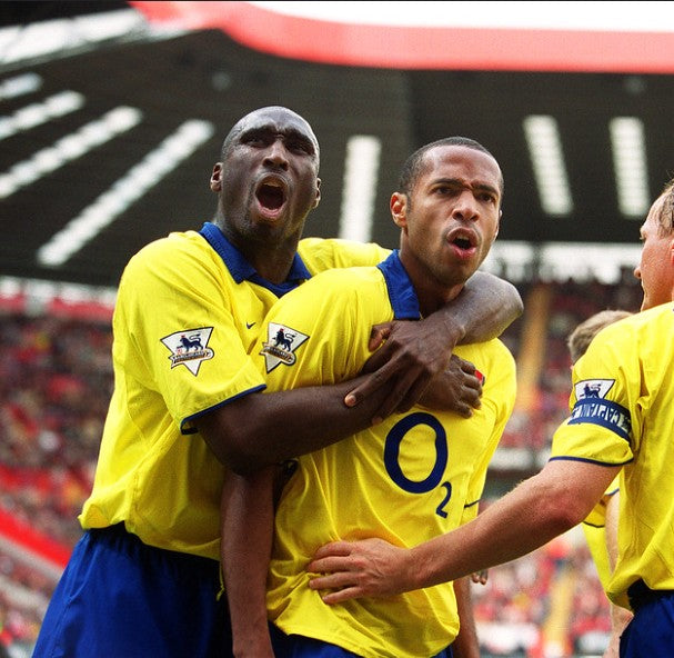 2003/2005 Arsenal Away Yellow Retro Shirt Gunners Henry