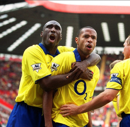 2003/2005 Arsenal Away Yellow Retro Shirt Gunners Henry