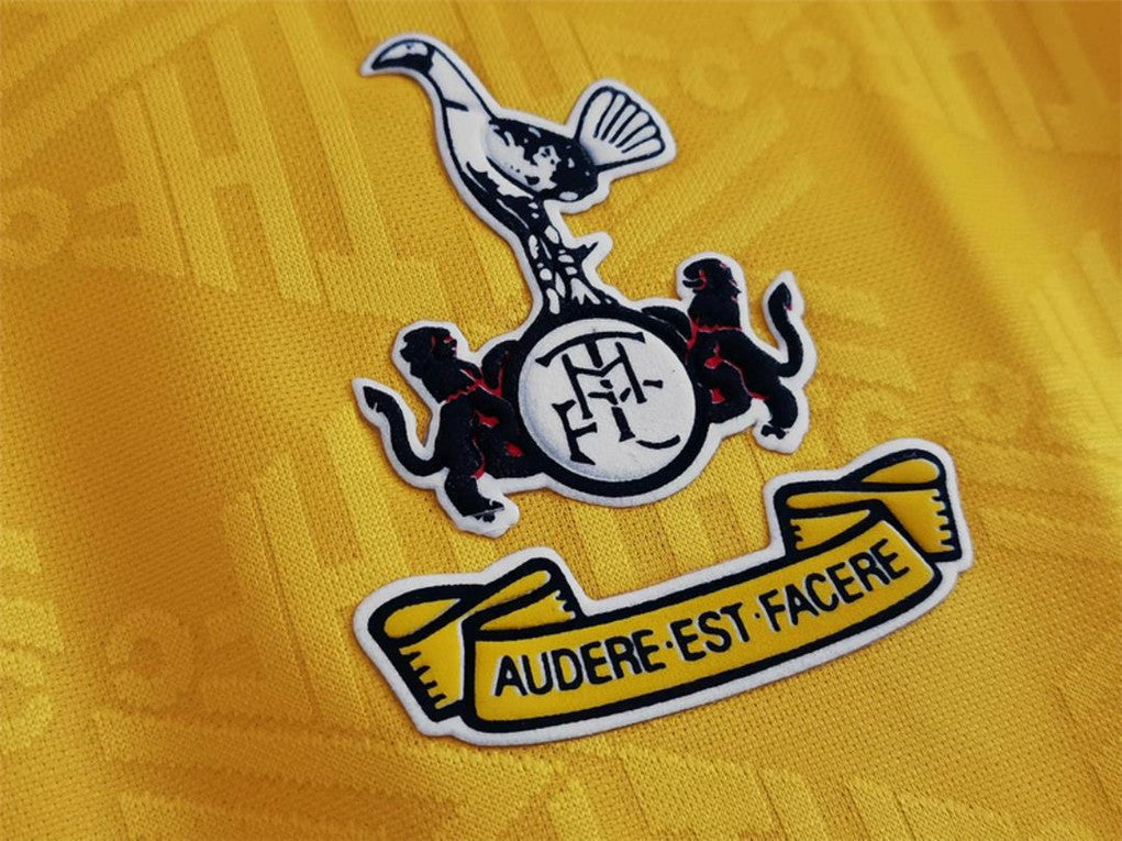 1992/1995 Tottenham Away Yellow Retro Shirt